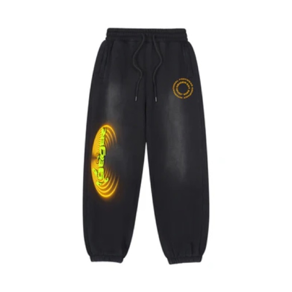 GEIGER "SPACE" SWEATPANTS‎ VINTAGE BLACK NWOT SIZE XL